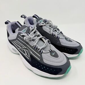 Reebok Men's Gray and Teal Sneakers